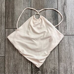 Halter Cropped Tie Top Size Small